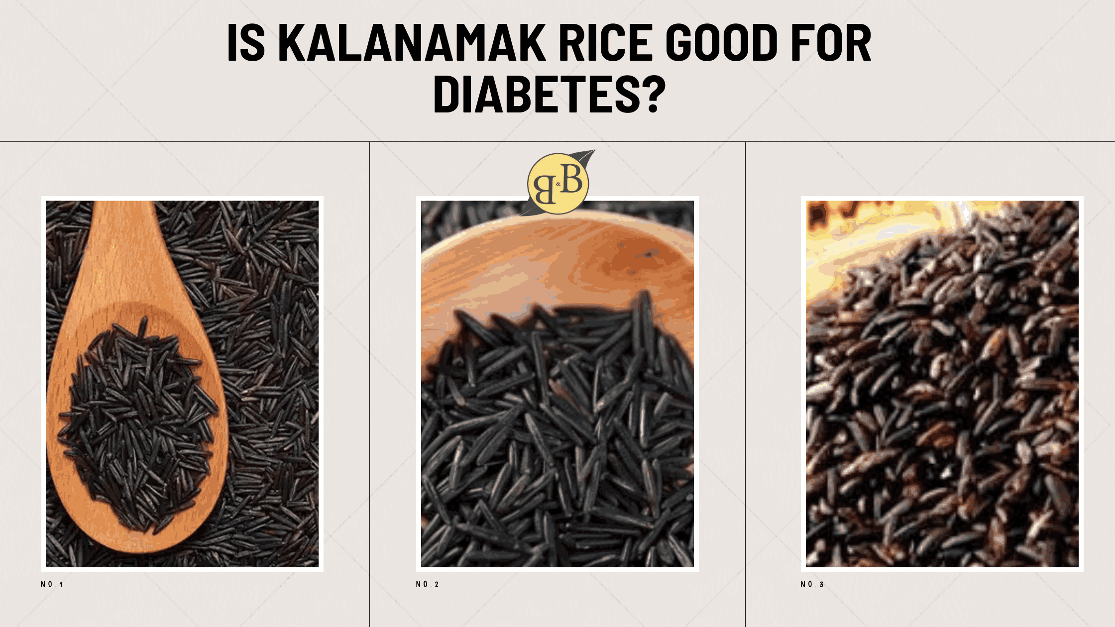 Is Kalanamak Rice good for diabetes? B&B Organics