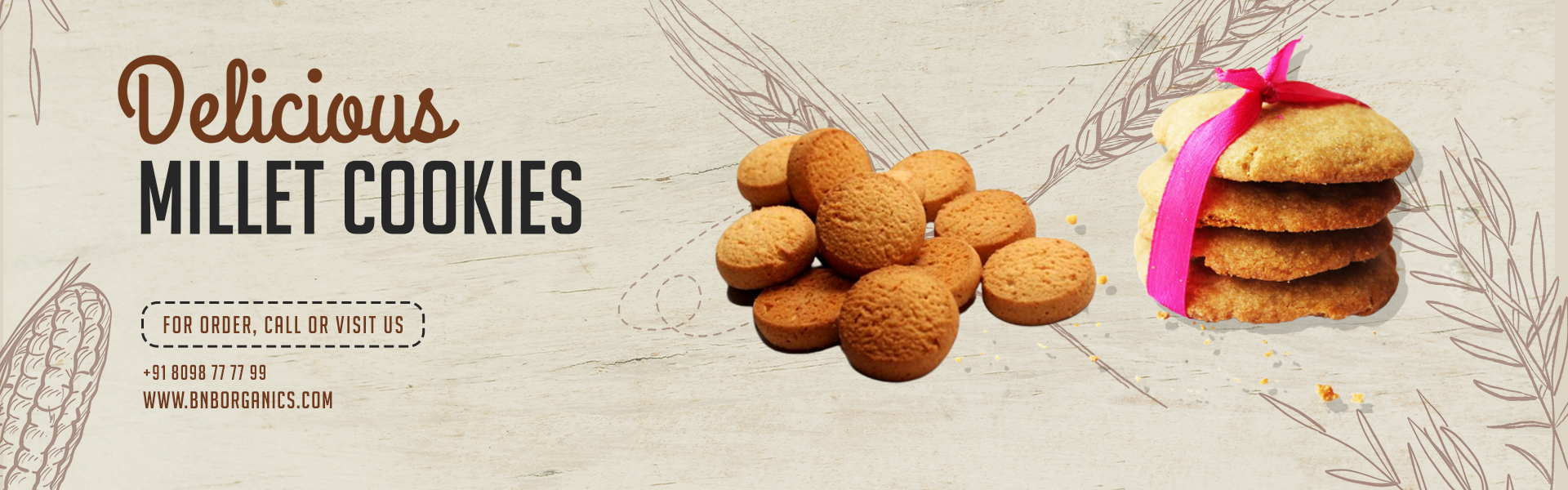 Buy Millet Cookies From B&B Organic at Best Price in India B&B Organics