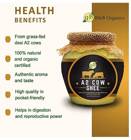 Premium A2 Cow Ghee (Bilona Ghee-Curd Churned)