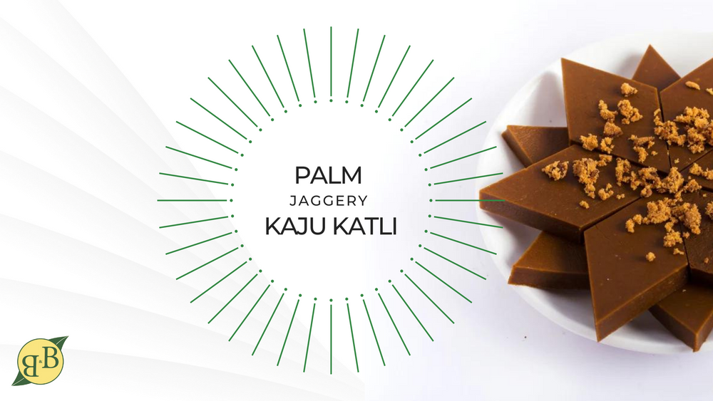 Palm Jaggery Kaju Katli