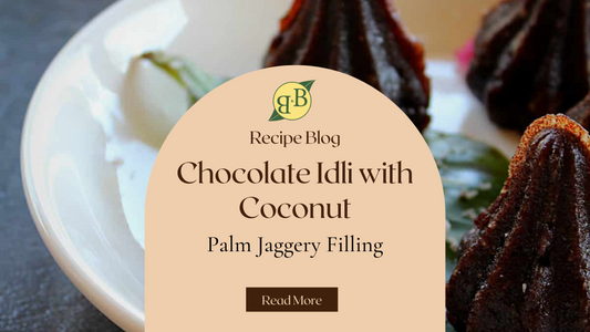 Chocolate Idli with Coconut - Palm Jaggery Filling