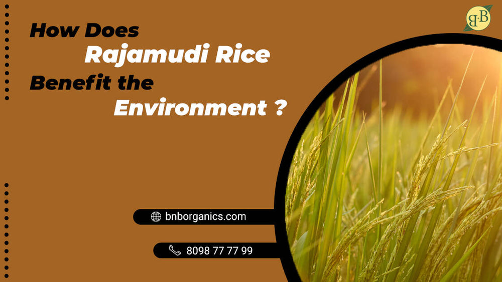 How does Rajamudi Rice benefit the environment?